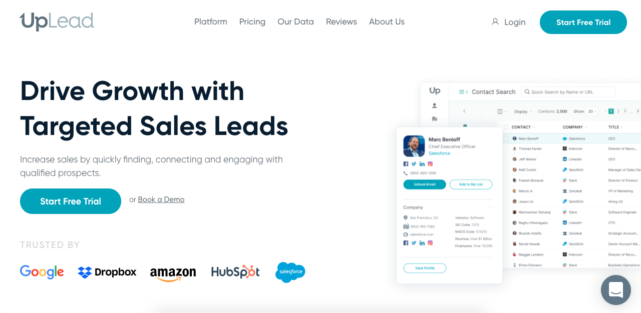 With UpLead you can easily find the right leads to contact through cold emailing.
