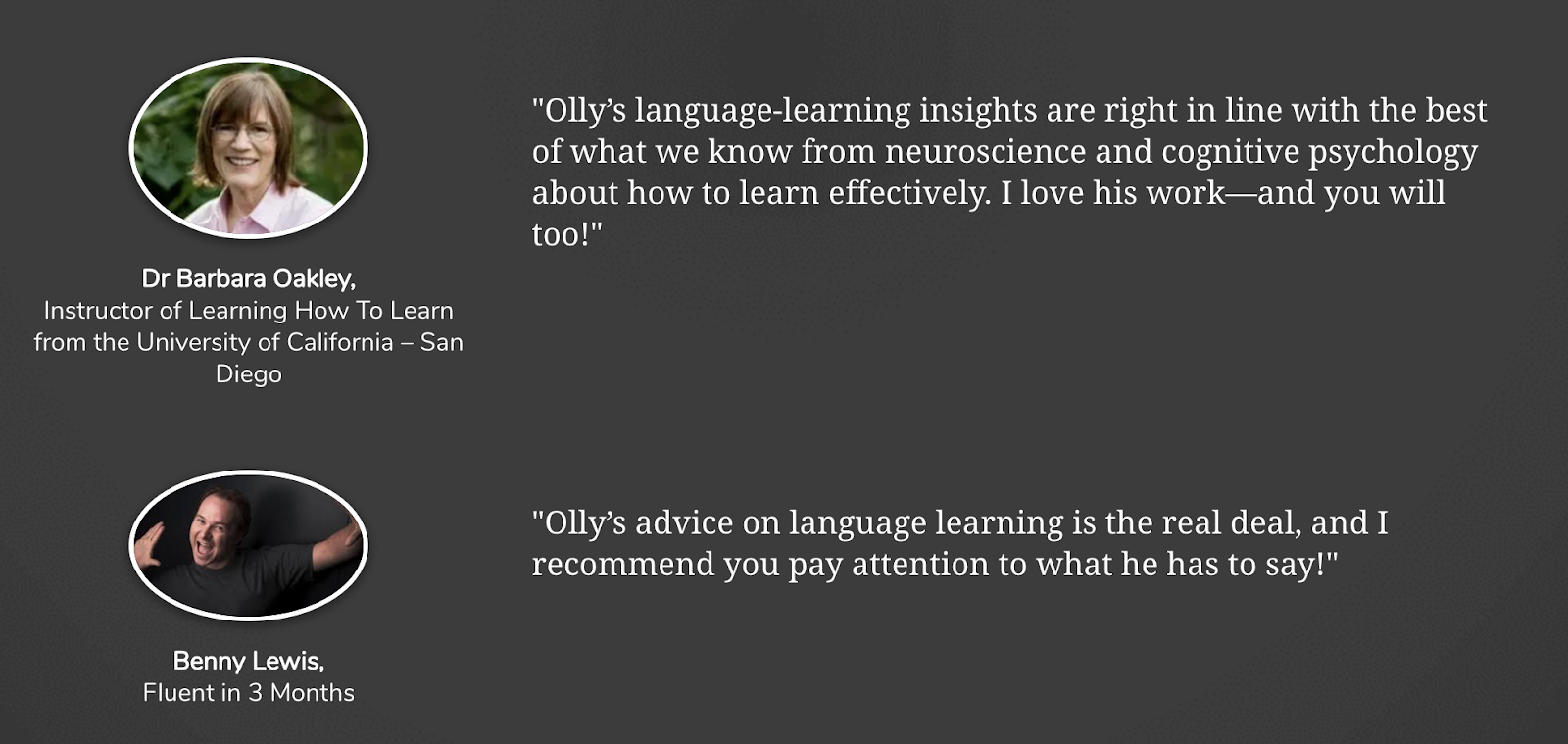 praise for StoryLearning from Barbara Oakley and Benny Lewis