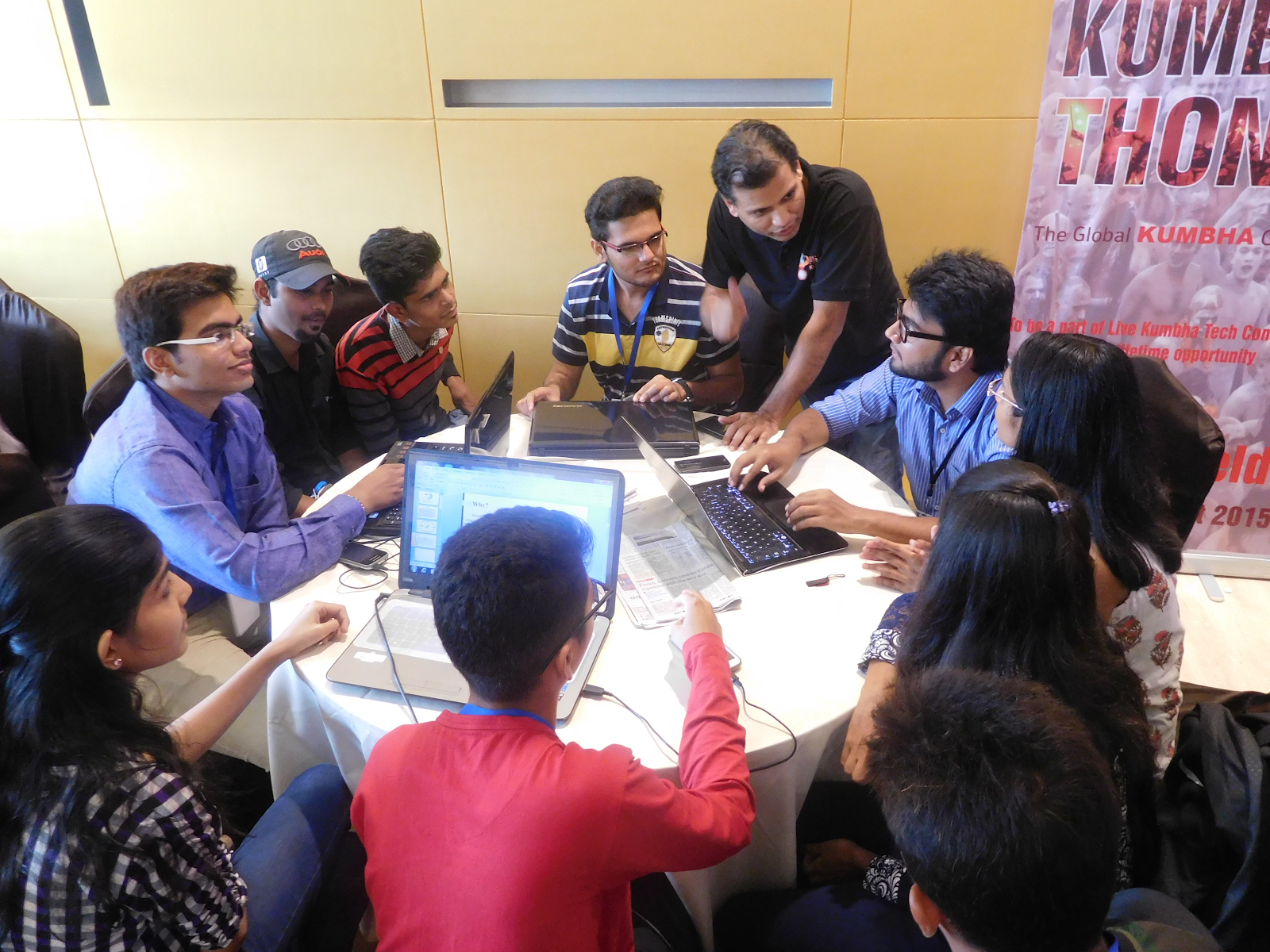 Sunil Khandbahale mentoring young innovators to solve local social challenges