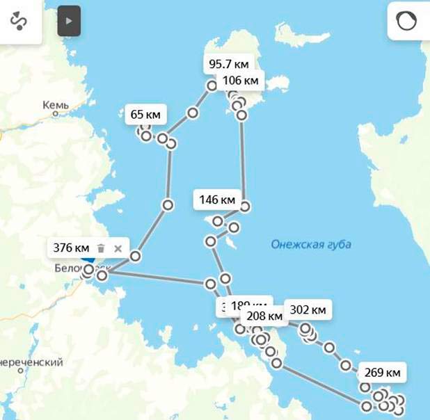 Отчёт о прохождении парусного туристского маршрута в районе Онежской губы Белого моря