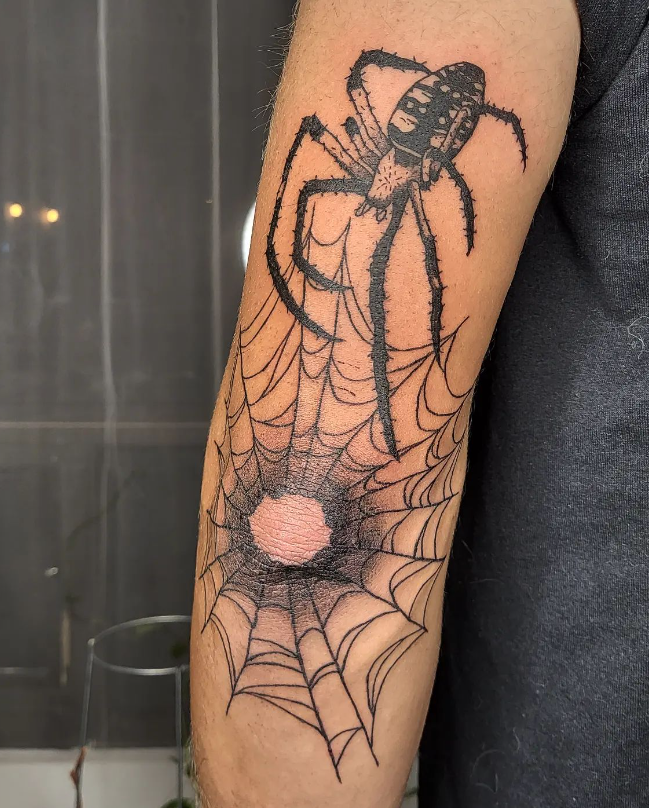 Guarded Spider Tattoo