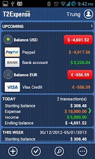Download T2Expense - Money Manager apk