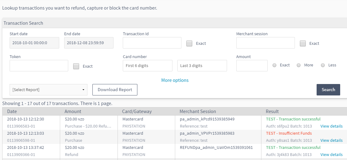 Transaction could not be processed at this time