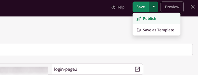 Publique sua página de login personalizada
