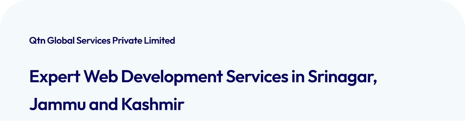 Expert Web Development Services in Srinagar, Jammu, and Kashmir 