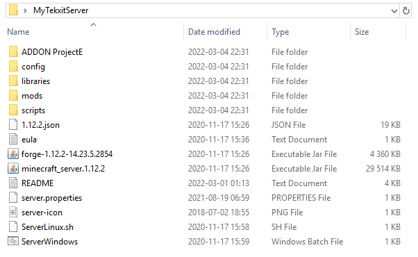 Arquivos do Tekxit no Windows