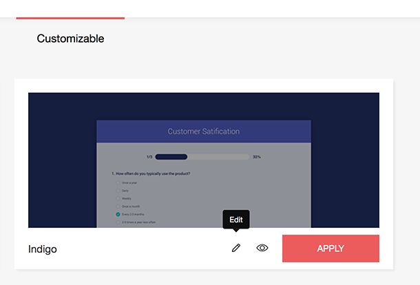 Personaliza temas en Zoho Survey