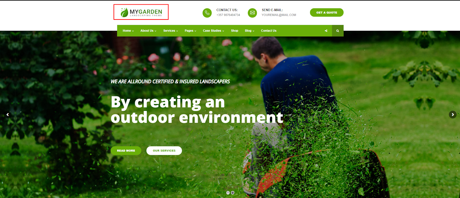 My Garden - Gardening WordPress Theme    
