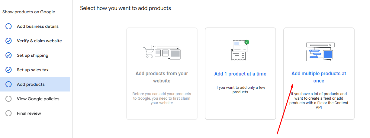 Add multiple products for WooCommerce Google Shopping ads