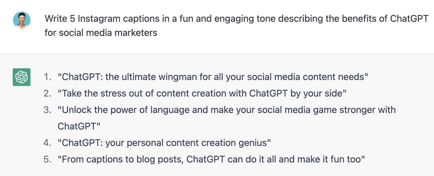Sử dụng ChatGPT trong tiếp thị mạng xã hội