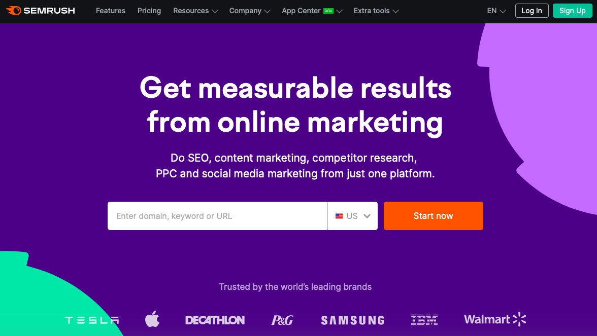 Semrush content marketing tool