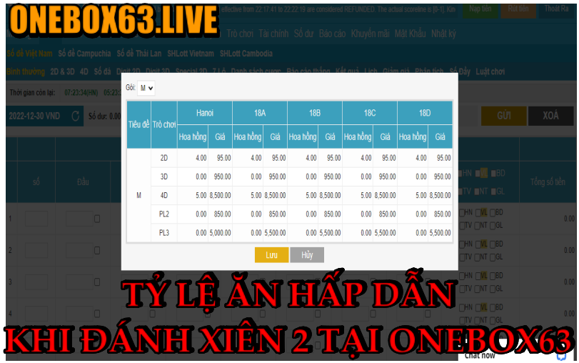 Lô xiên đánh 1 ăn bao nhiêu tiền, cách tính lô xiên
