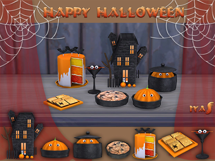 Happy Halloween Set Sims 4 CC