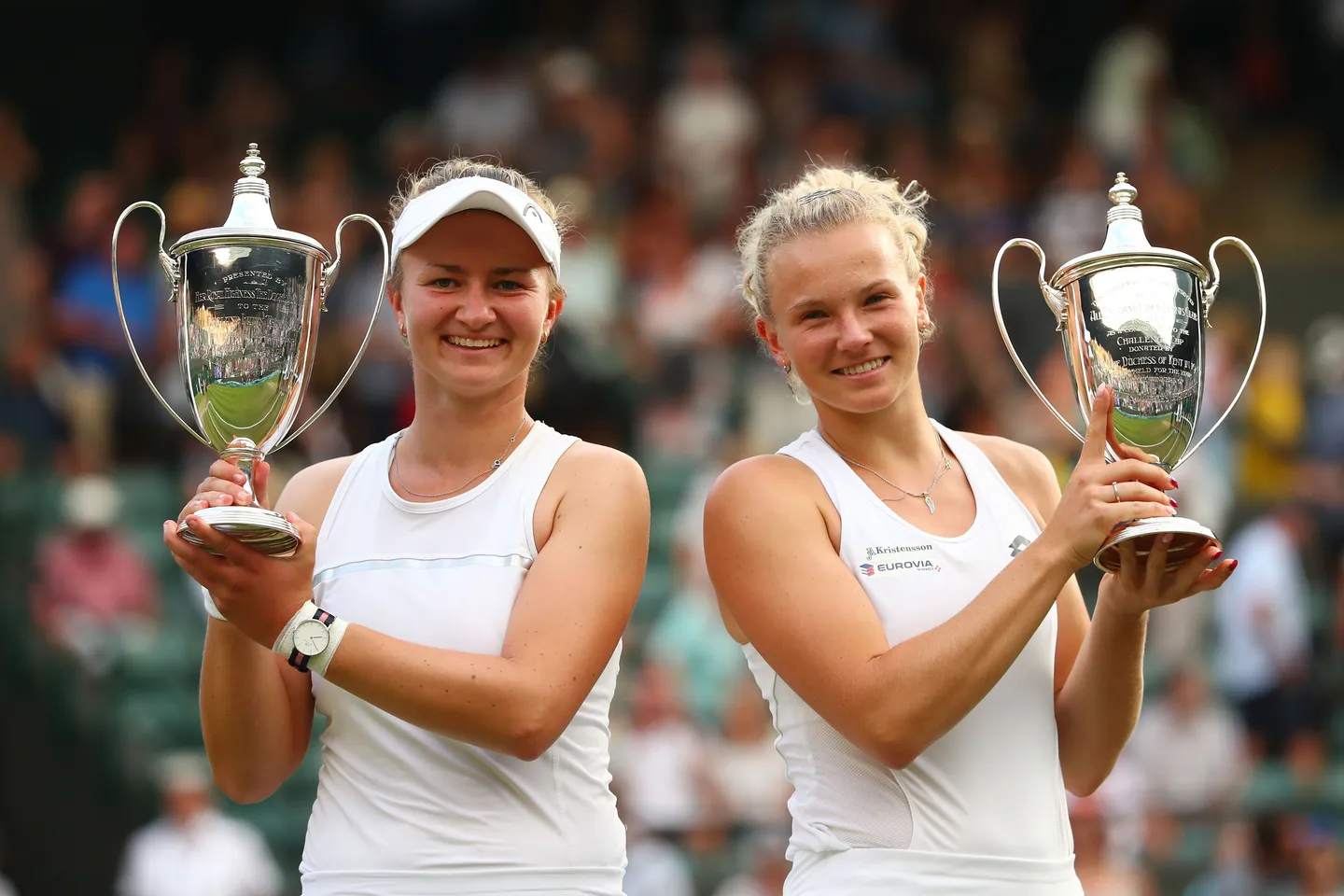 Barbora Krejcikova & Katerina Siniakova won their second Wimbledon women’s doubles title