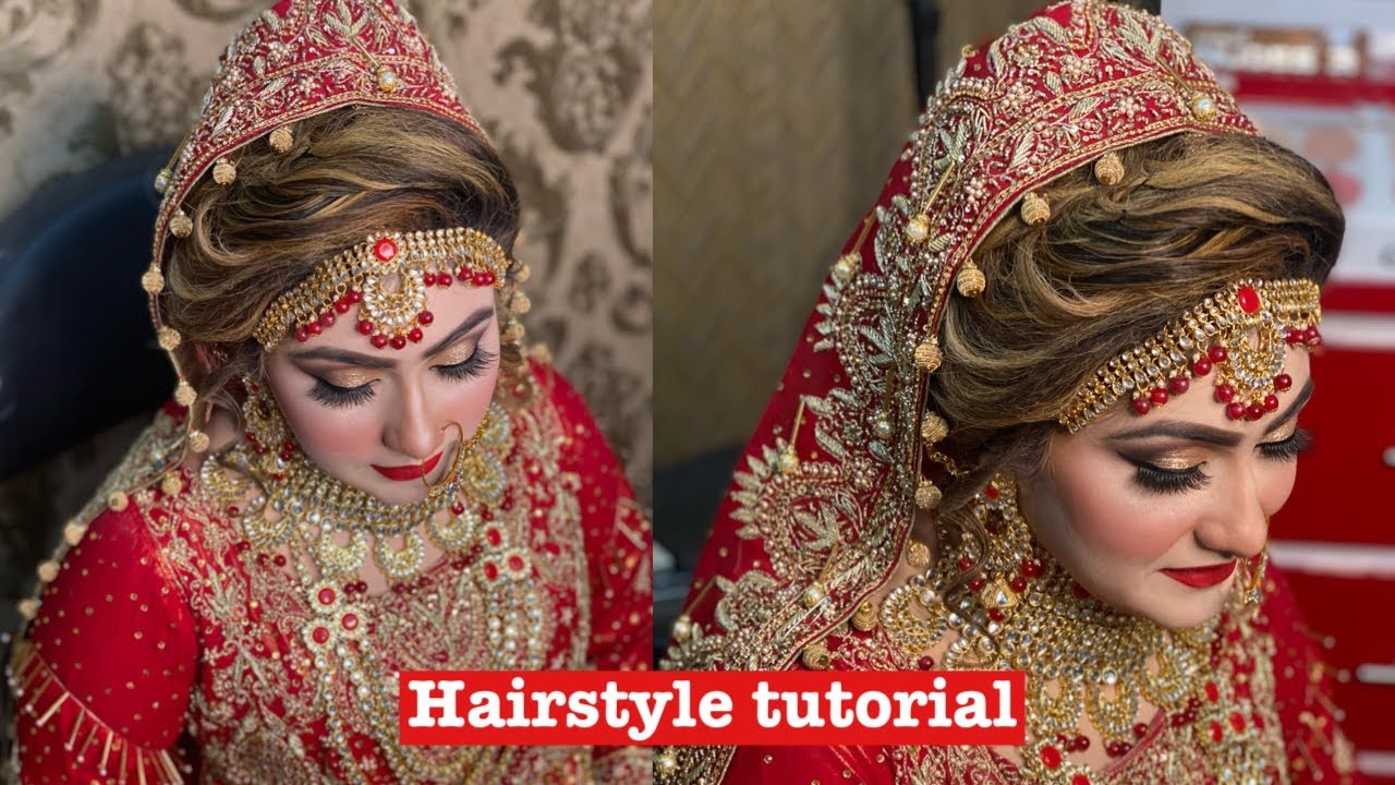 Bridal Hair Style For Barat