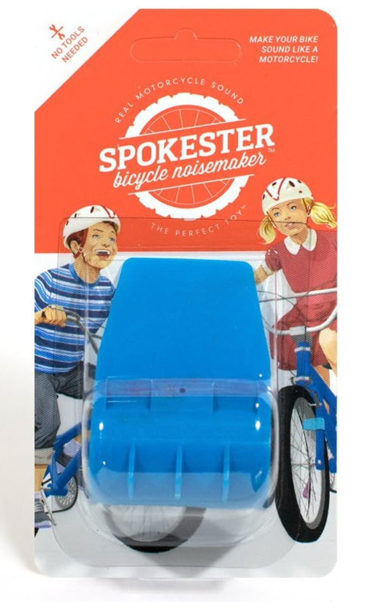 packaging containing a spokester bike noise maker