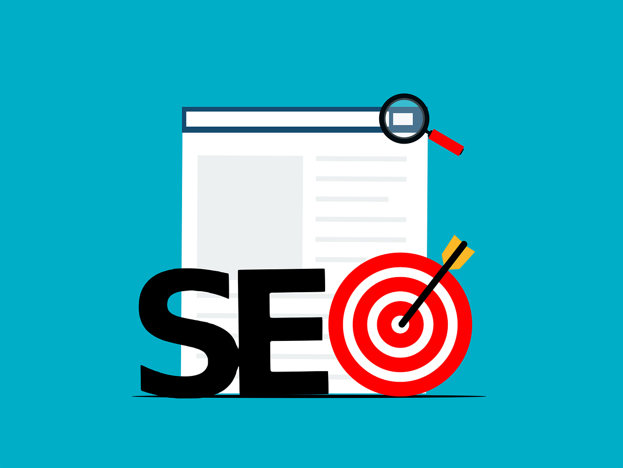 Free seo business target vector