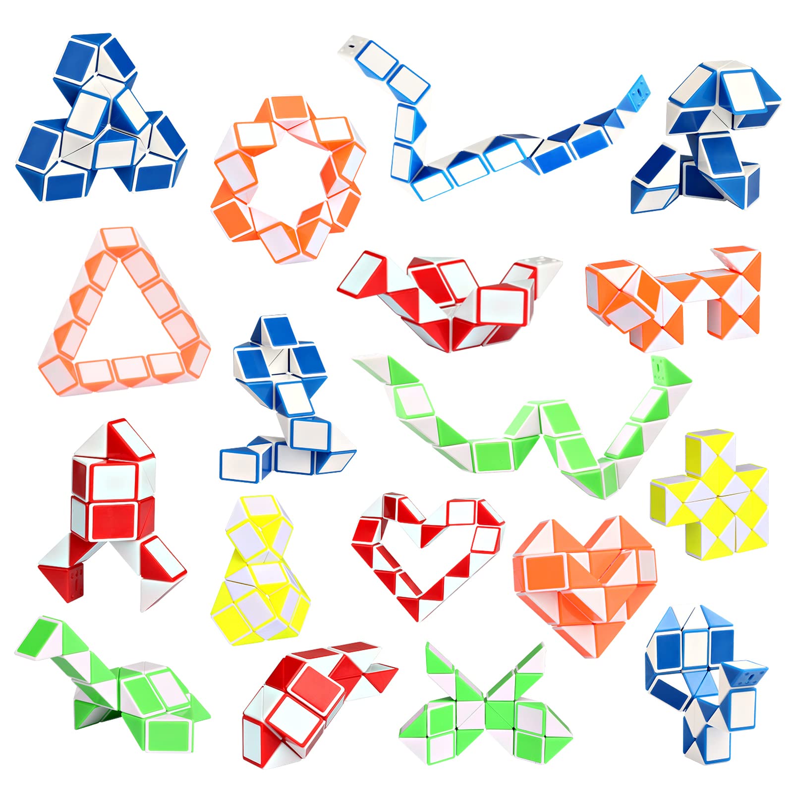 Ganowo Fidget Snake Cube Mini Twist Puzzle Toys