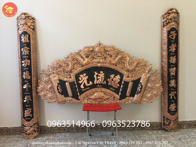 Đồ Đồng Thành Phát cung cấp cuốn thư câu đối đồng đẹp và chất lượng