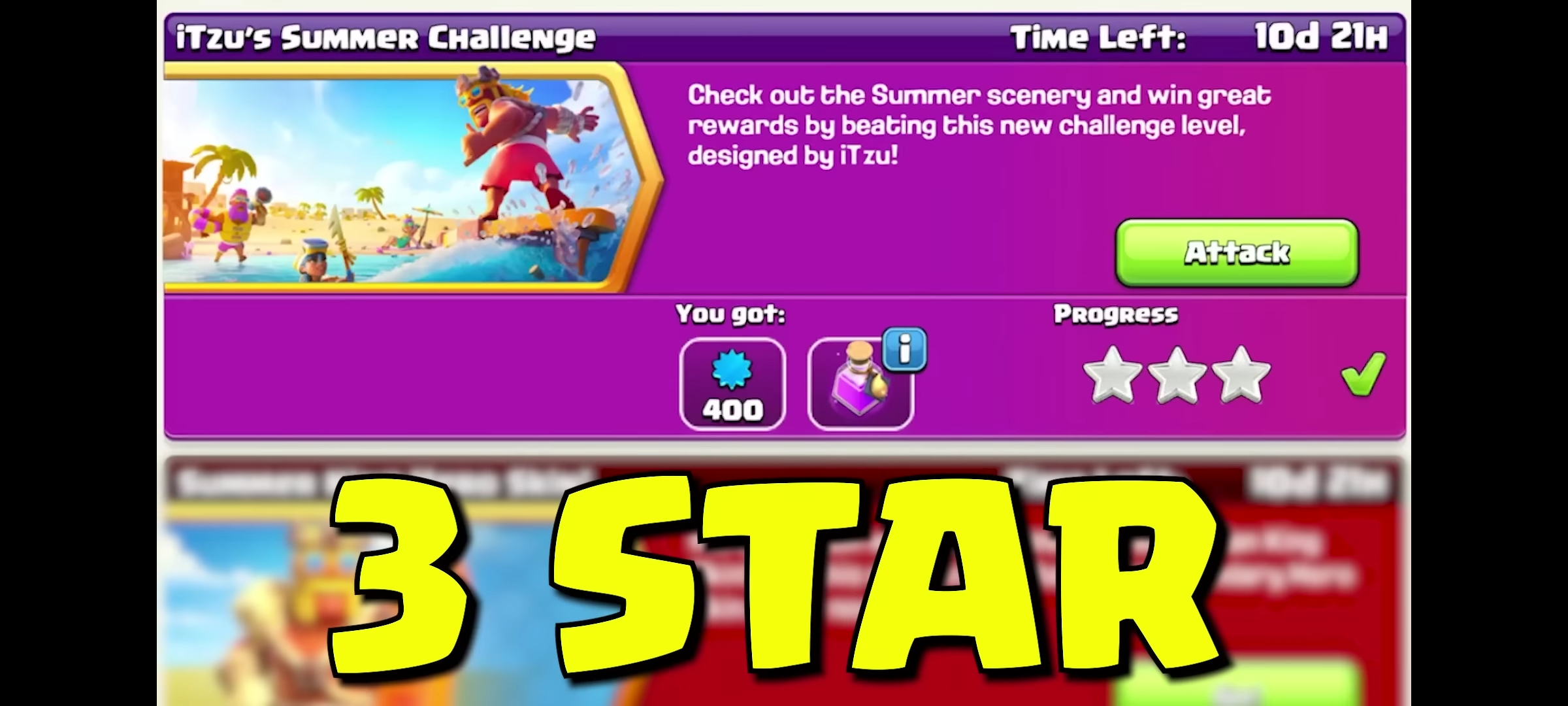 3 Star Itzu's Summer Challenge