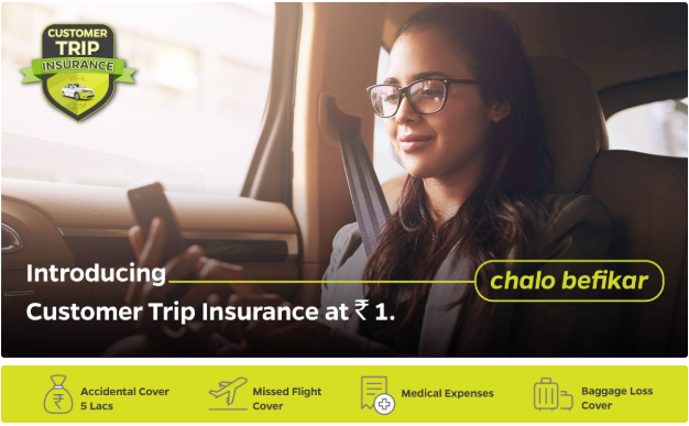 Ola Cabs in-trip insurance