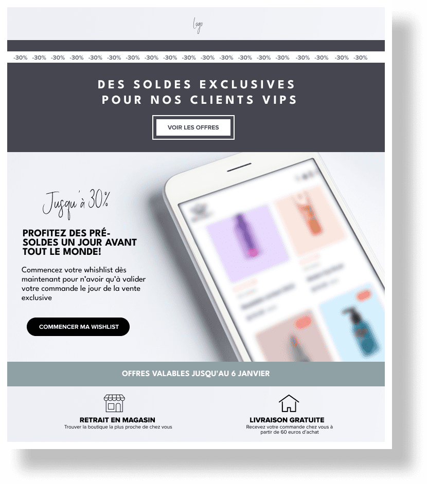 Newsletter clients VIP