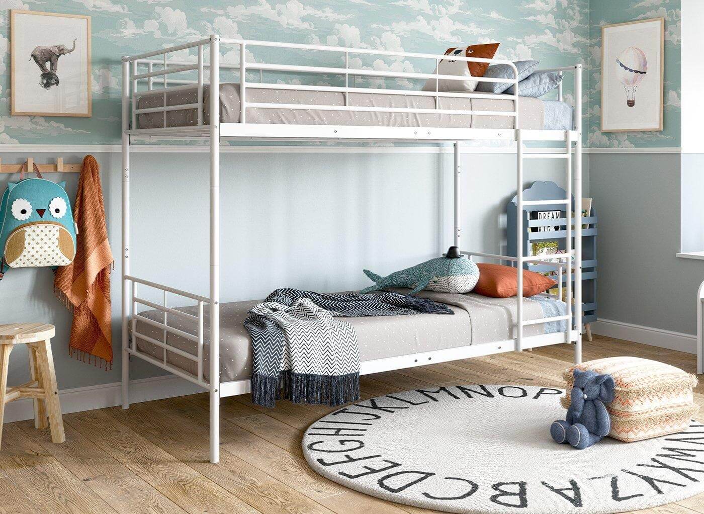 Mẫu giường tầng đơn bằng sắt sơn tĩnh điện 2
