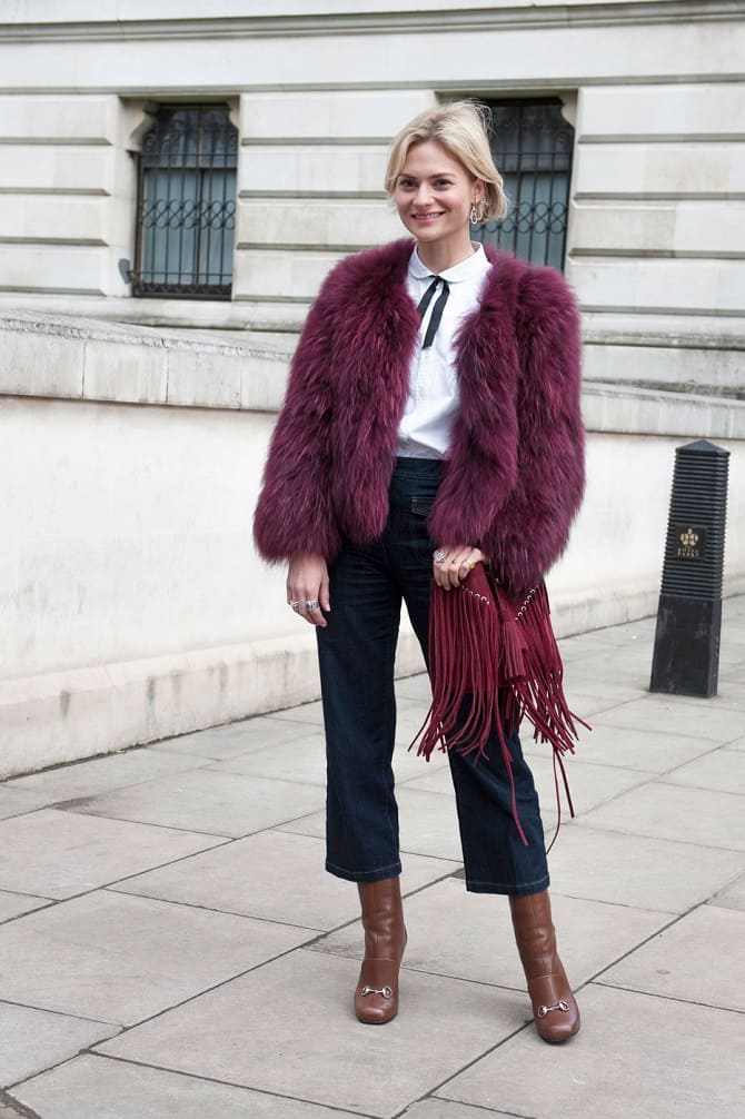 Marsala color: what to wear in 2022, a combination in clothes 3