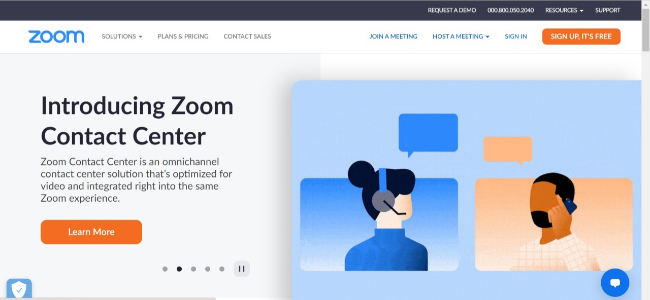 Zoom Home Page