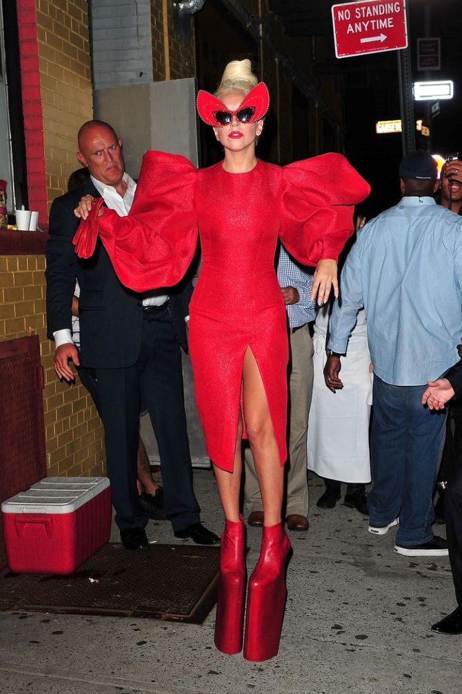Lady Gaga's Most Outrageous Outfits the Singer Wore in Public 11