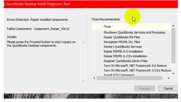 Use QuickBooks install diagnostic tool