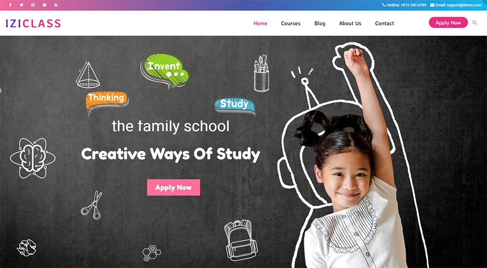 Tema WordPress Iziclass
