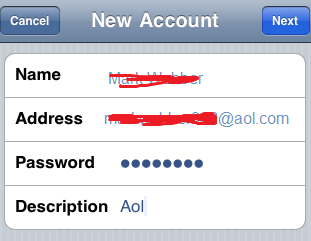 Put AOL Login Password