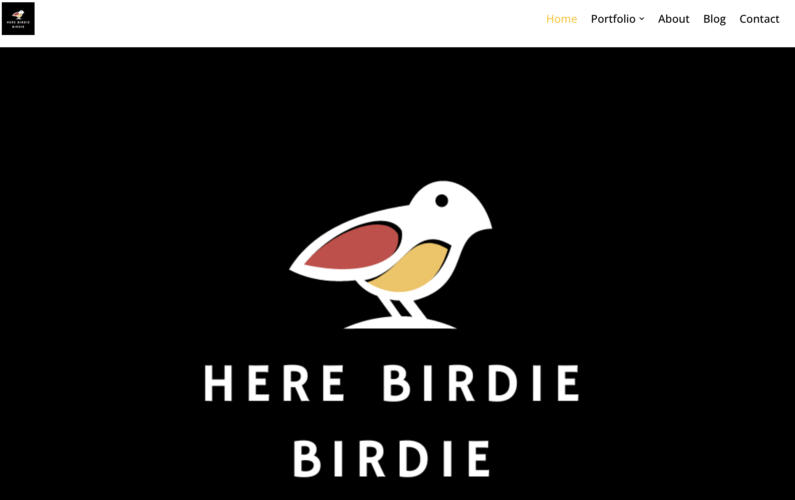 Here Birdie Birdie Example Website