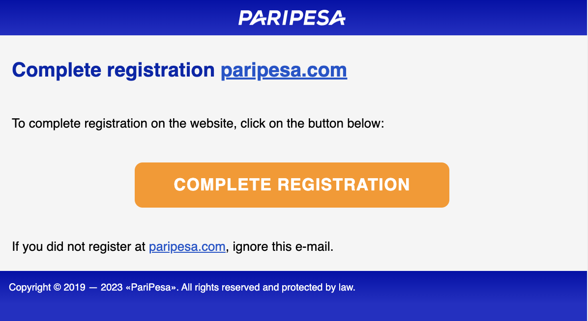 paripesa registration