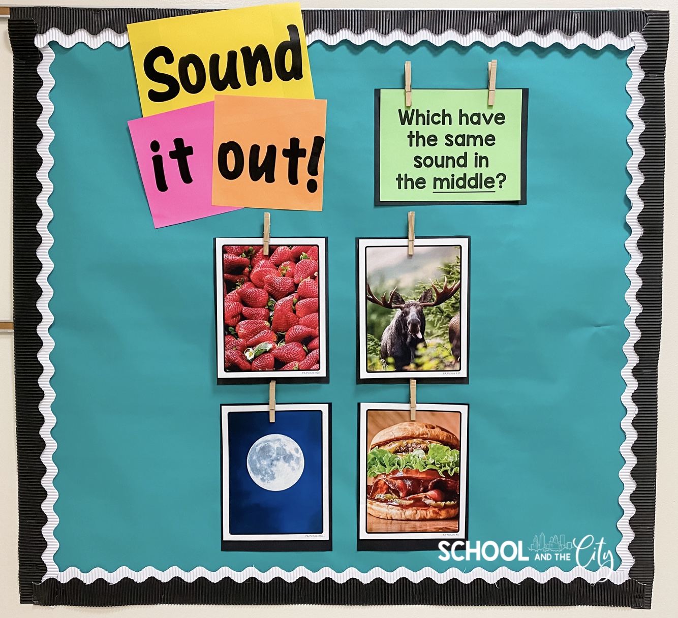 "Sound it Out" phonemic awareness bulletin board