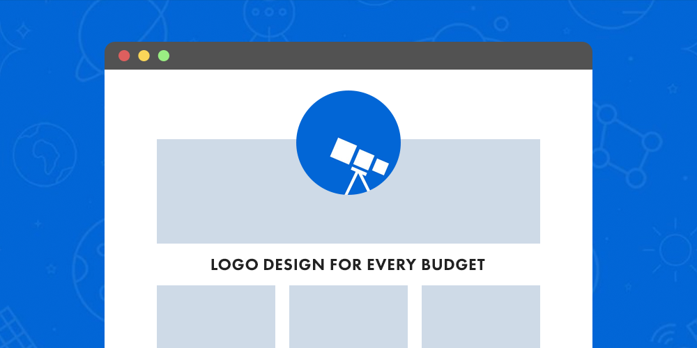 Design de logotipo de site WordPress para todos os orçamentos