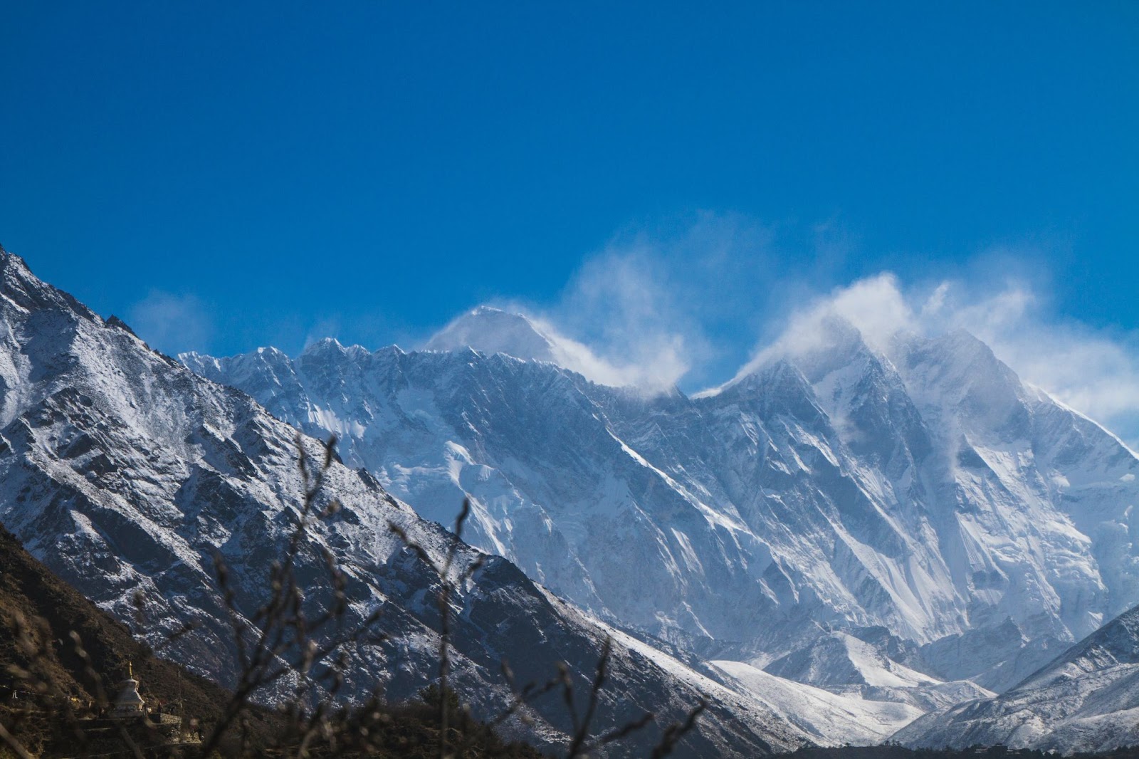 Montanhas no Parque Nacional de Sagarmatha, Nepal