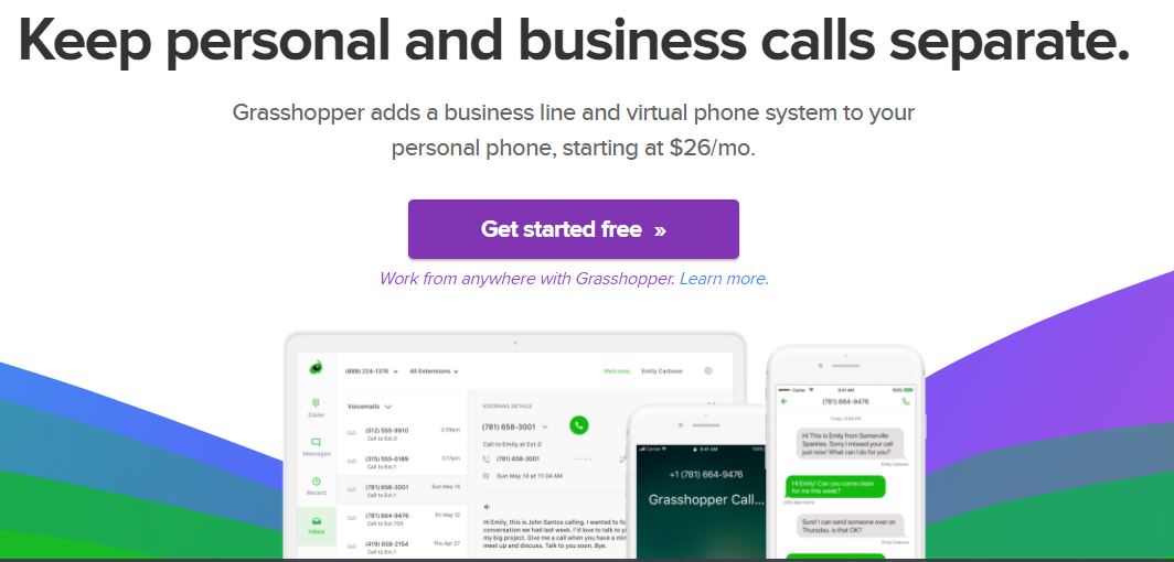 Grasshopper services, softphone apps. 