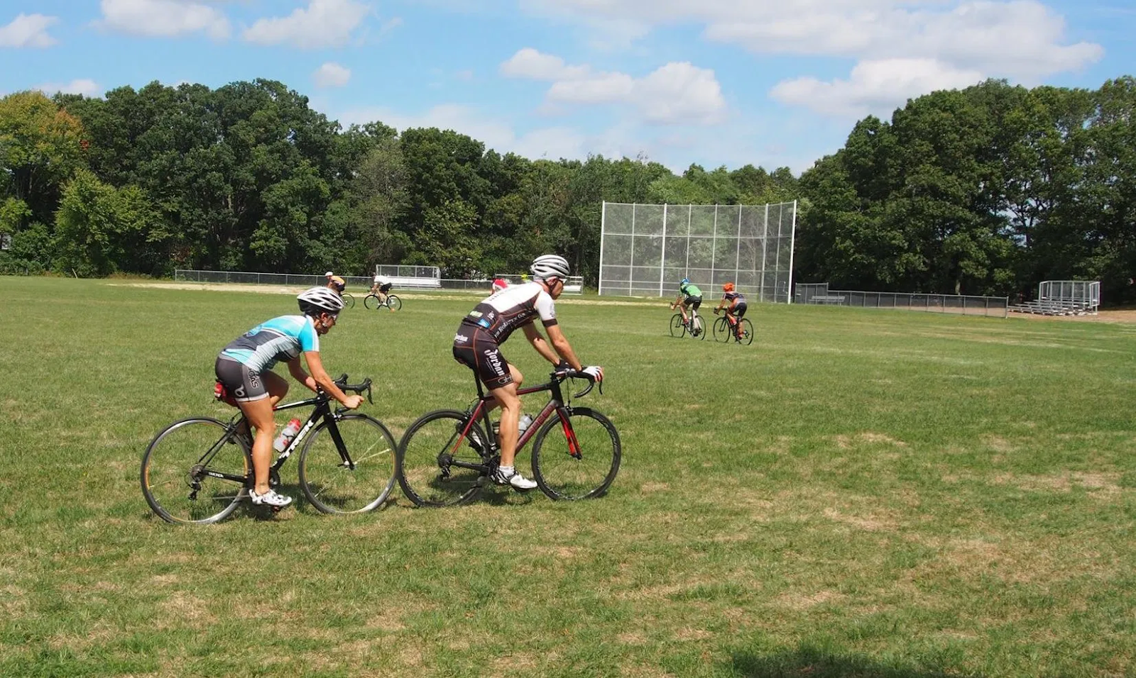 Bike handling skills practiced at the USA Cycling Coaching Certification Clinic