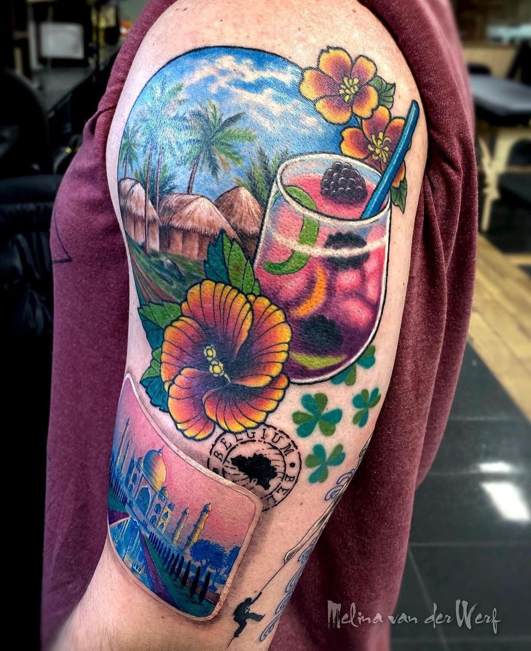 Nature Love Half Sleeve Tattoo