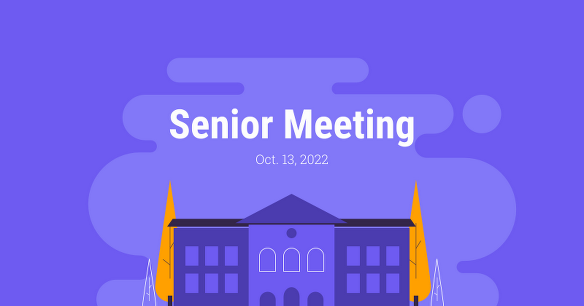 Senior Meeting 22-23