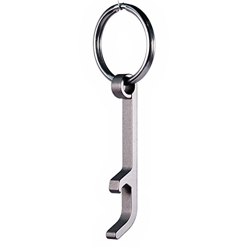 Xthel Titanium Keychain Beer Bottle Opener with Stainless Steel Key Rings(XKBO-901)