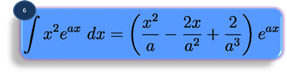 integration formula