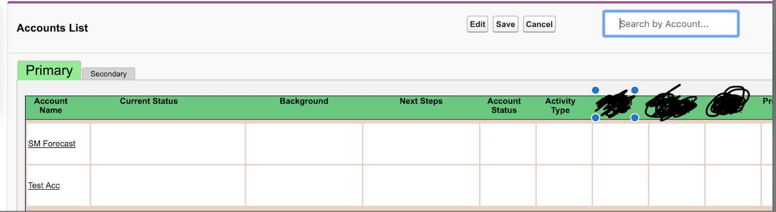 VFP with input text box on top 