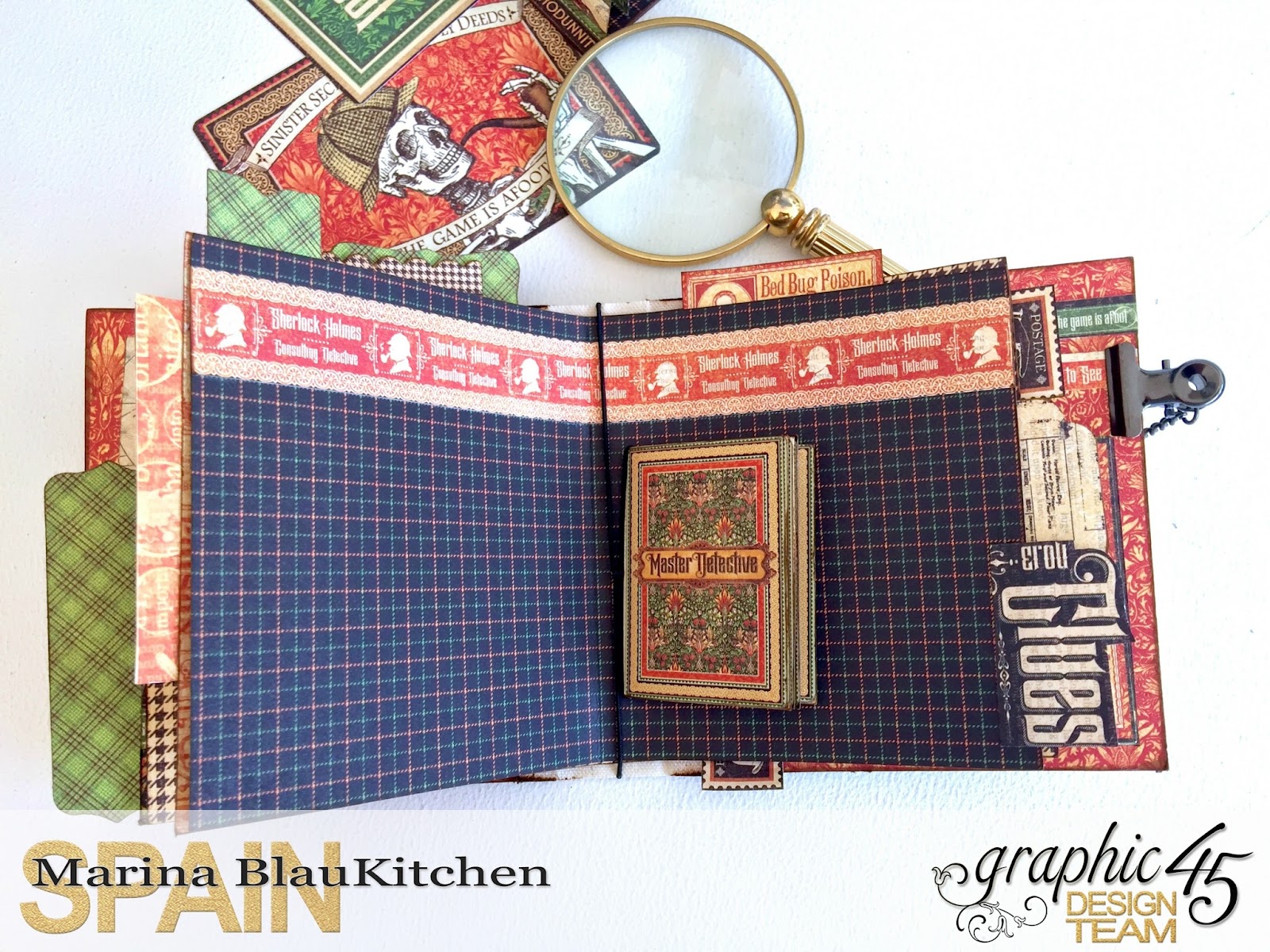 Stand and Mini Album Master Detective by Marina Blaukitchen Product by Graphic 45 photo 19.jpg