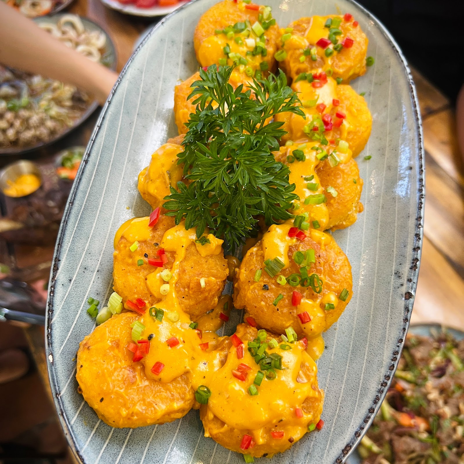 Đậu hũ non trứng muối chà bông
