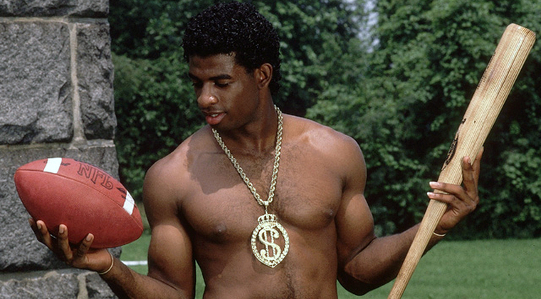 Deion Sanders as "Prime Time"