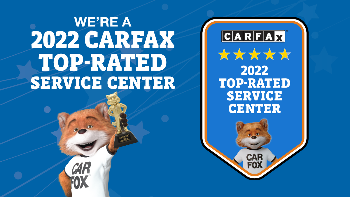We’re A Carfax Top Rated Service Center!