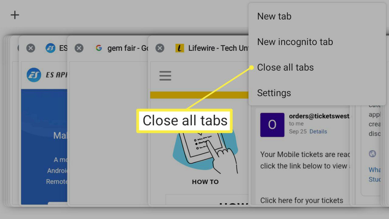 Close Unnecessary Tabs On Your Web Browser